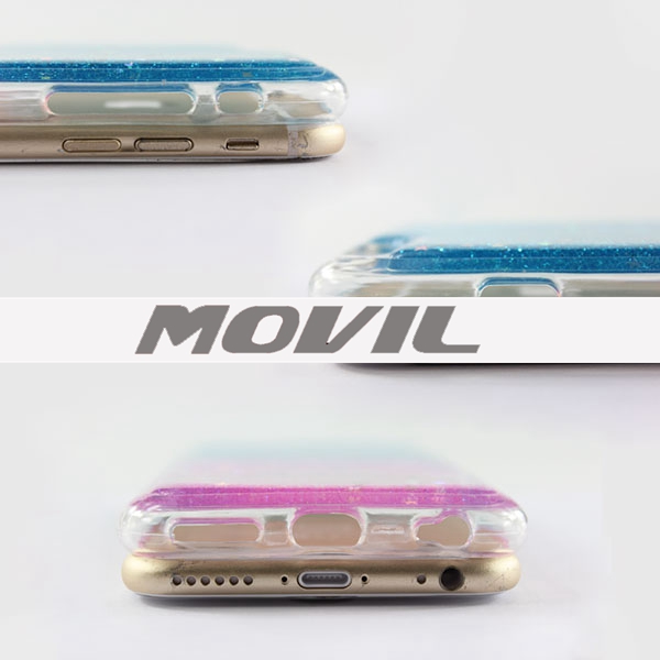 NP-2485 Epoxy Brillo Bling Auave TPU Funda para Apple iPhone 6-1